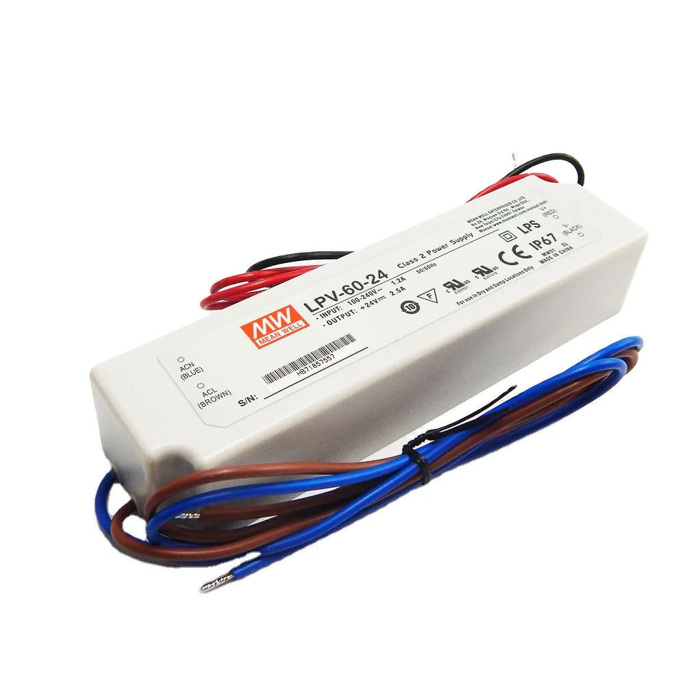  Бренд MEAN WELL представляет 60W 24V светодиодный драйвер