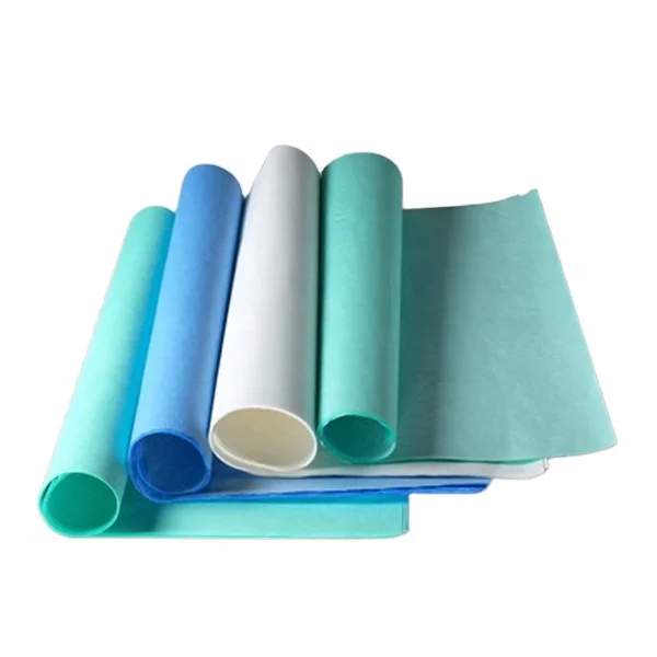 Manufacturer OEM sterilization wraps high quality nonwoven fabric colourful 40g/45g/50g SMS/SMMS sterilized wrapping paper
