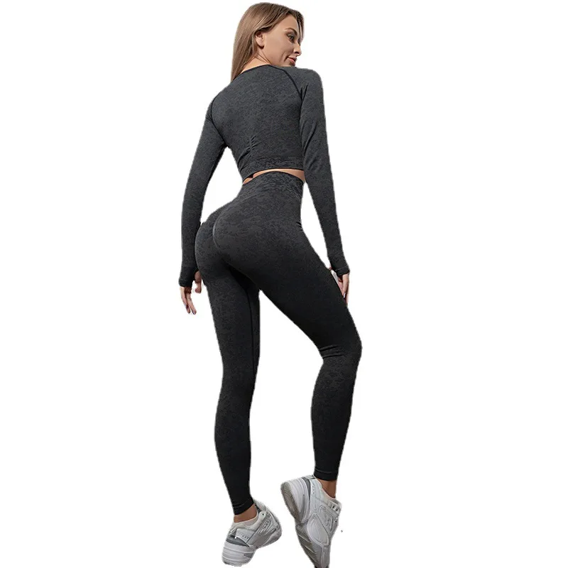 new animal snake print 2 piece set women  clothing active wear gym fitness yoga set seamless wear outfit suit