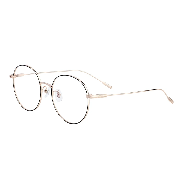 Vogue round titanium optical eyewear glasses frame for men