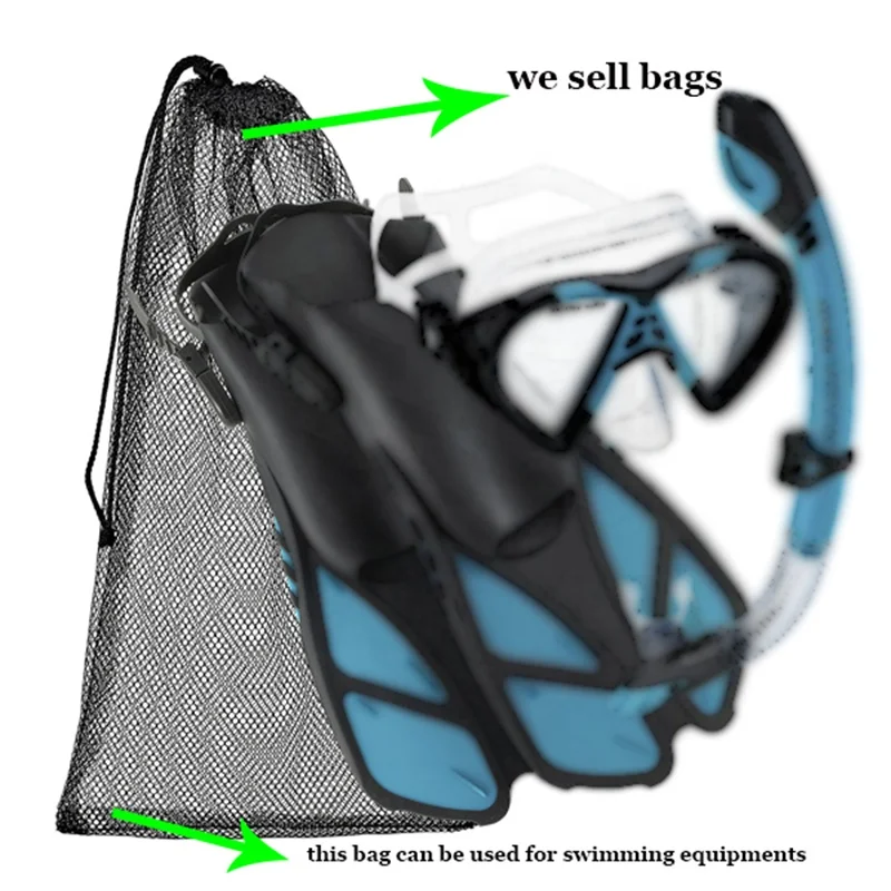 Promotional Black Custom Logo Sport Swim Gym Drawstring Mesh Swimming Bags for shoes