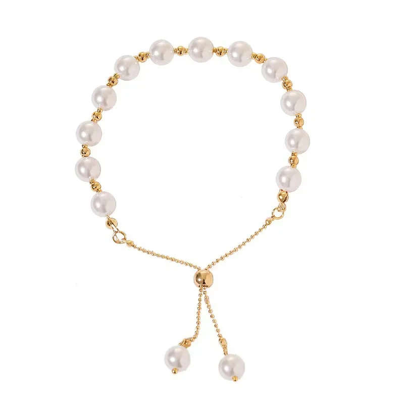 New versatile Pearl And Gold Bracelet Instagram Style Niche Design Beads For Bracelets Fashion Adjustable Jewelry