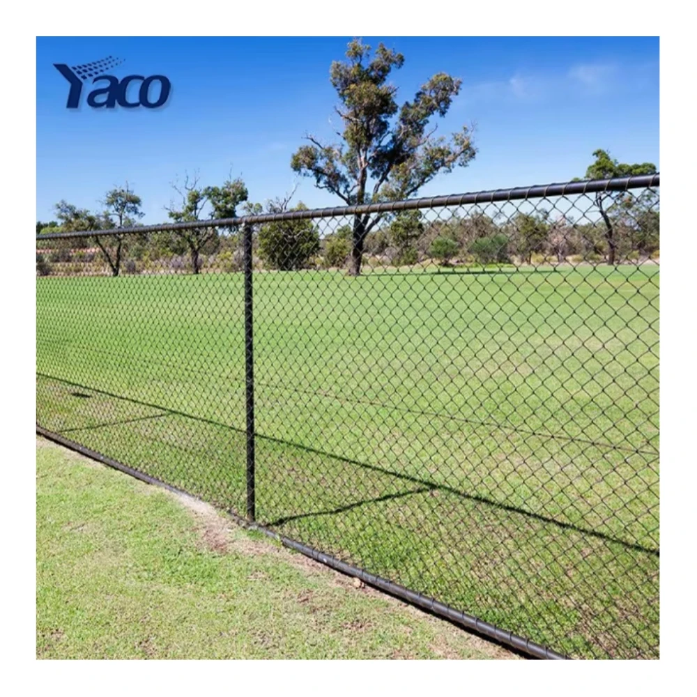 Low-priced Pvc Coated Galvanized Diamond Cyclone Wire Mesh Rolls 6ft Metal Chain Link Fence Garden Fence Powder Coated Fence