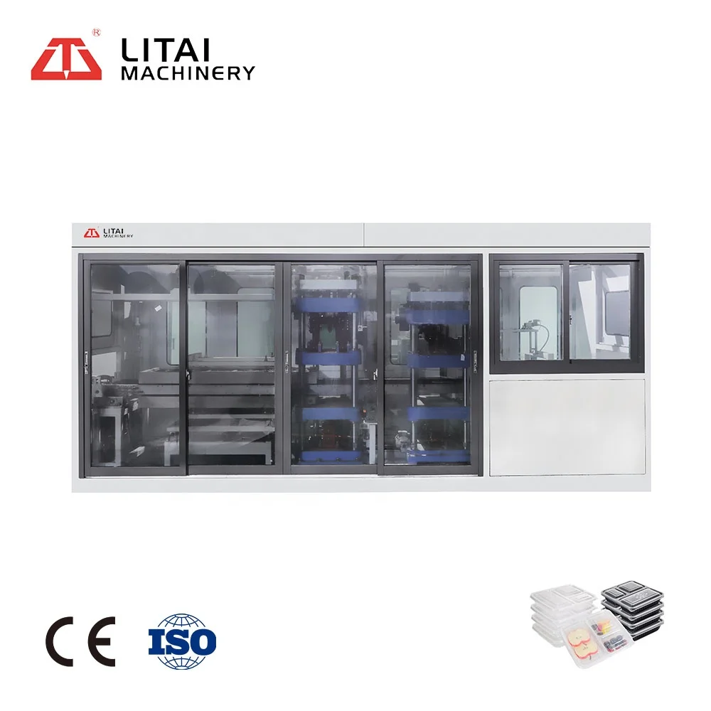 Низкая цена, превосходное качество, автоматический пластиковый лоток для яиц, машина для производства трех станций