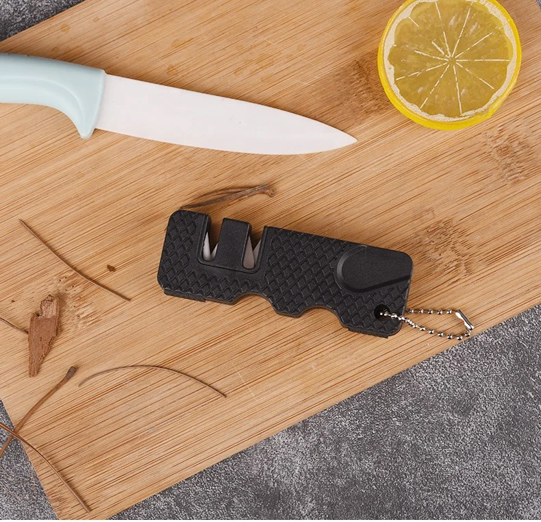 Hot Sale Two-stage Knife cheap sharpener Portable Mini sharpener Outdoor knife Kitchen Knife Manual Portable Sharpener