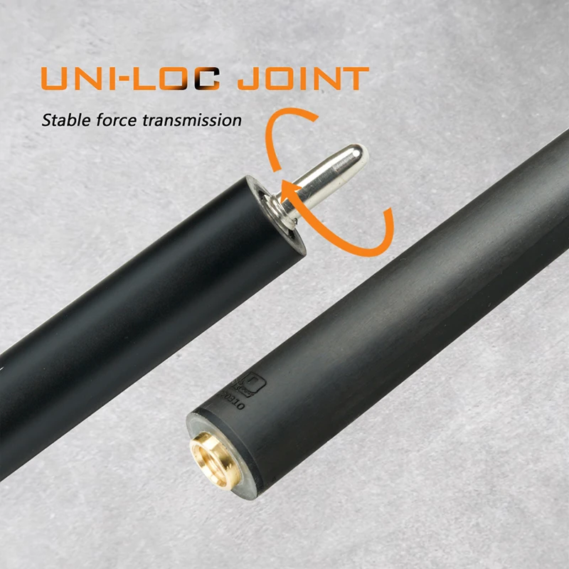 Little Monster Billiards Carbon Fiber Shaft 12.4mm Tip 1/2 Split Cue Uniloc Joint Pool Cue Stick Carbon Fiber Technology Cue
