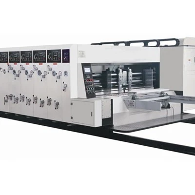 Hebei xulin Auto high speed 4 color carton flexo printing slotting die cutting machine