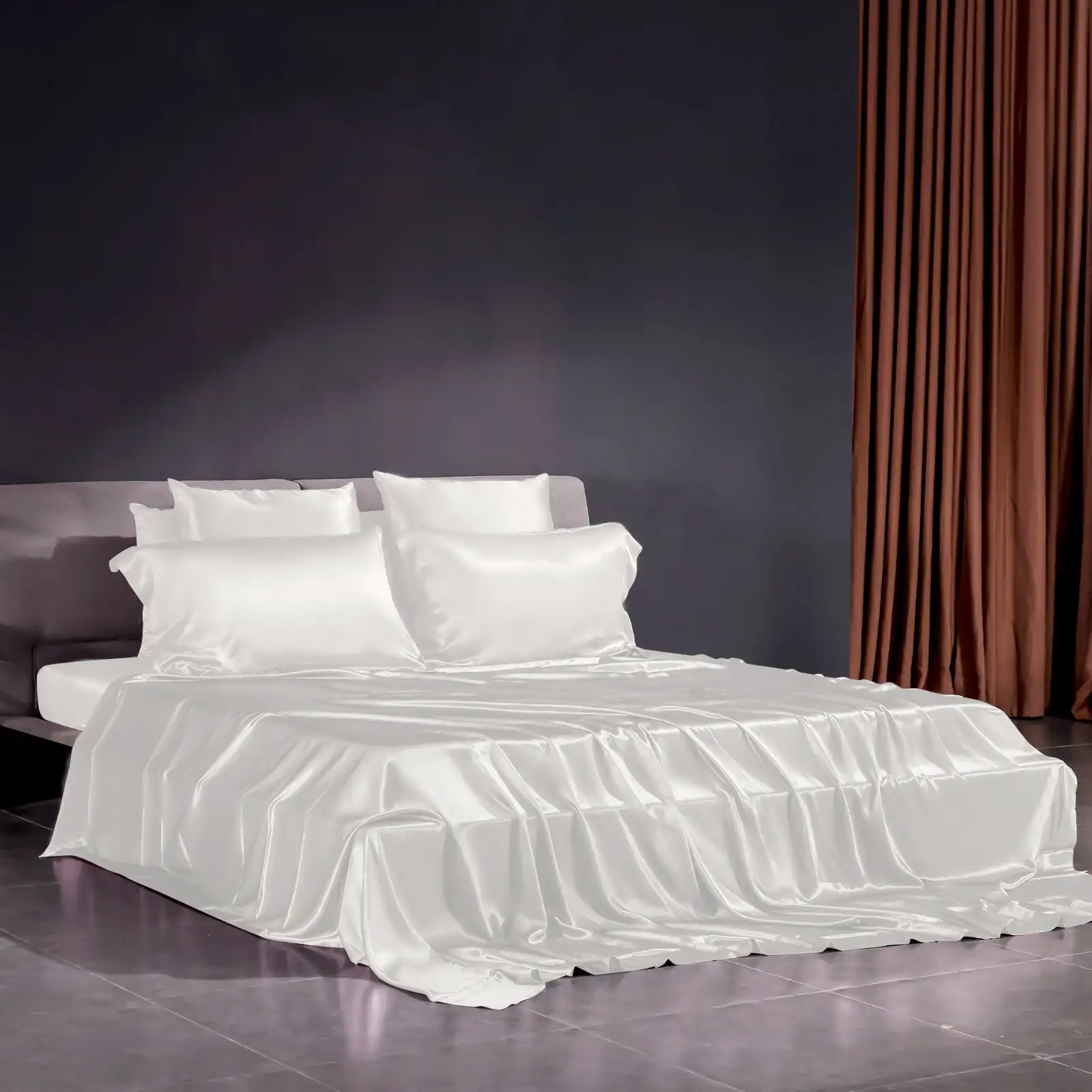 Luxury 22 Momme Silk Bedding Sheet Set (4pcs) for Bedding duvet cover fitted sheet  pillowcase