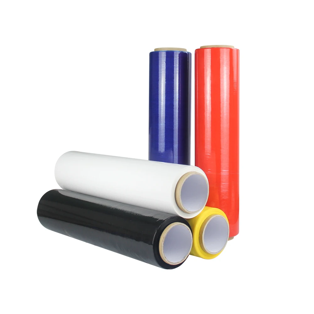 Ldpe Shrink Stretch Film 17 Micron Fast Delivery Clear Or Black Pallet Wrapping 23 Micron Lldpe Stretch Film Roll