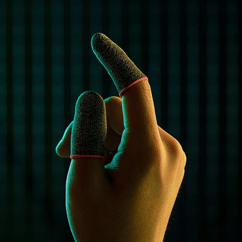 Mobile Games Anti-Sweat Fingertips Mobile Game Touch Screen Finger Tips Fingertips Finger Sleeve For Game rock Accessories