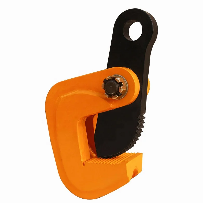 Bridge Crane LA 1t-10t Horizontal Steel Plate Lifting Clamp with Safety Lock