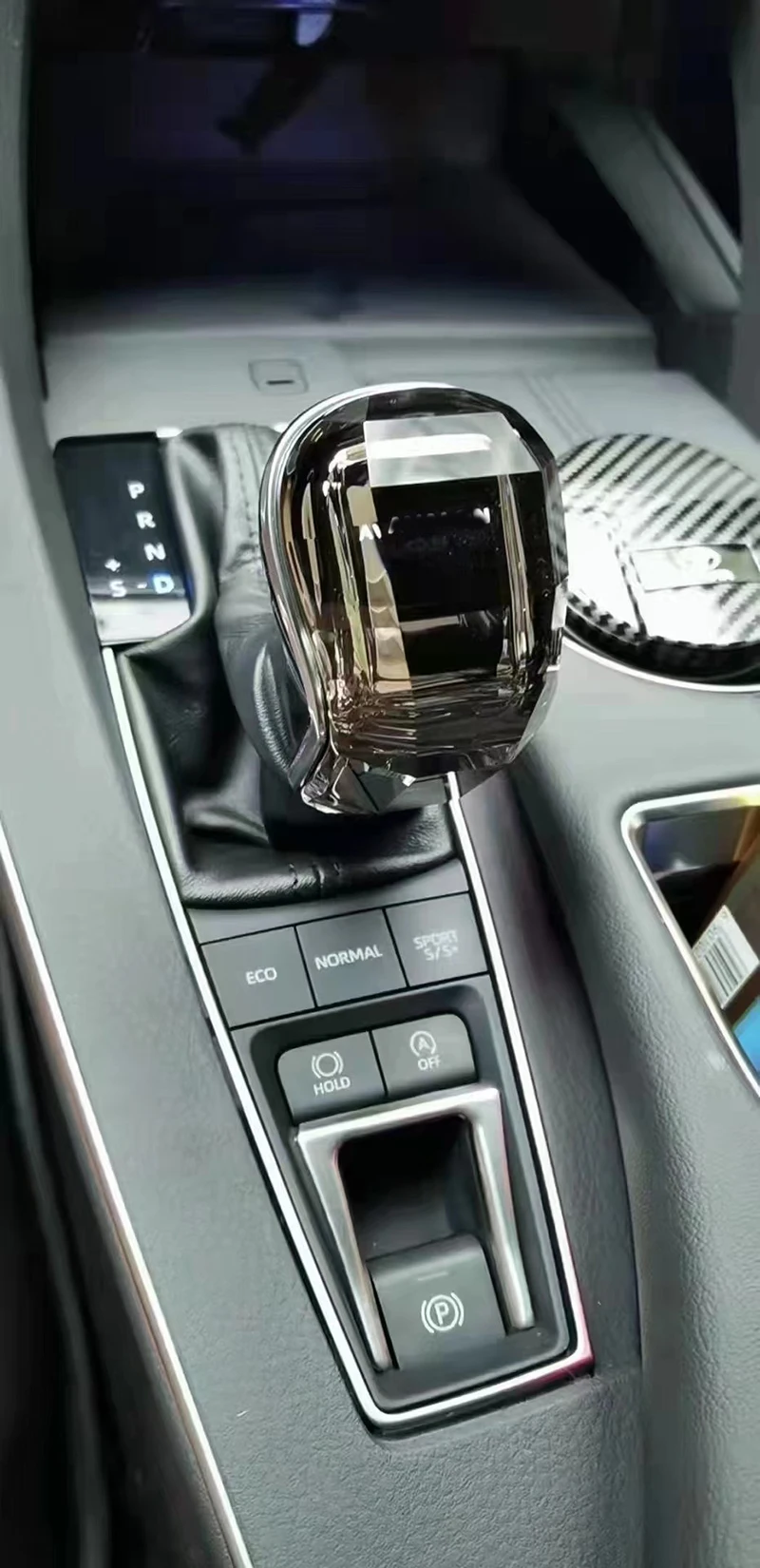 For Toyota RAV4 HIGHLANDER CROWN KLUGER VENZA CAMRY avalon Led Crystal Gear Shift Knob Handle Head Cover Shift Lever Gear