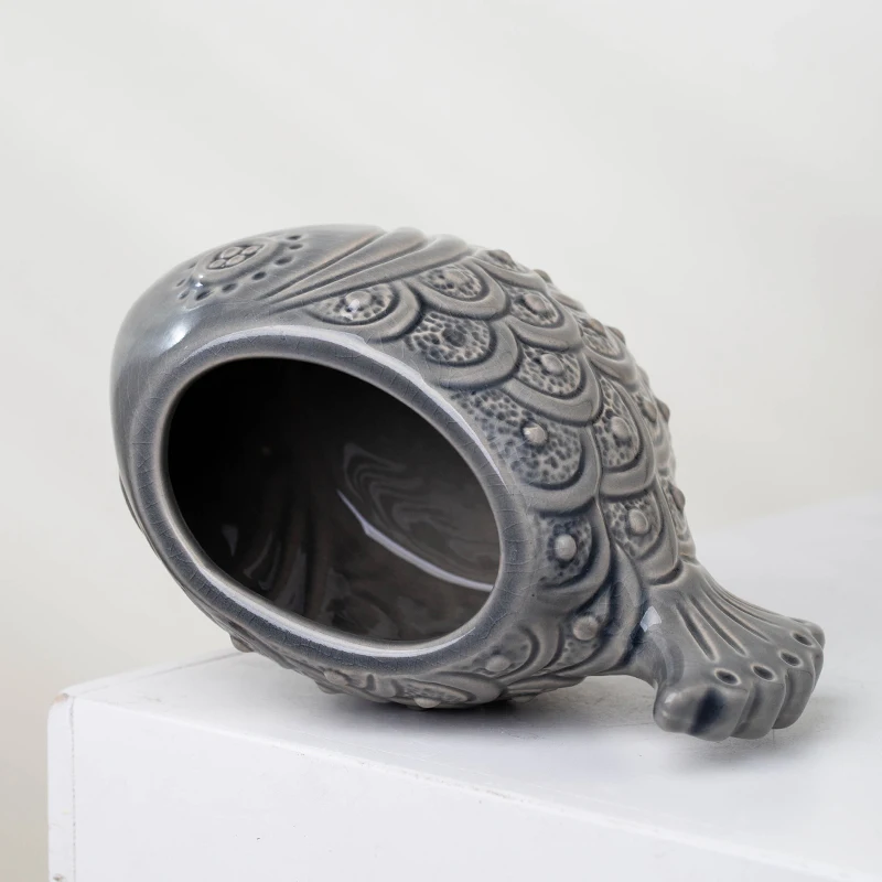 YUANWANG Fish Shape Ceramic Plant Pot Flower Pots & Planters Succulent Pots Ceramic