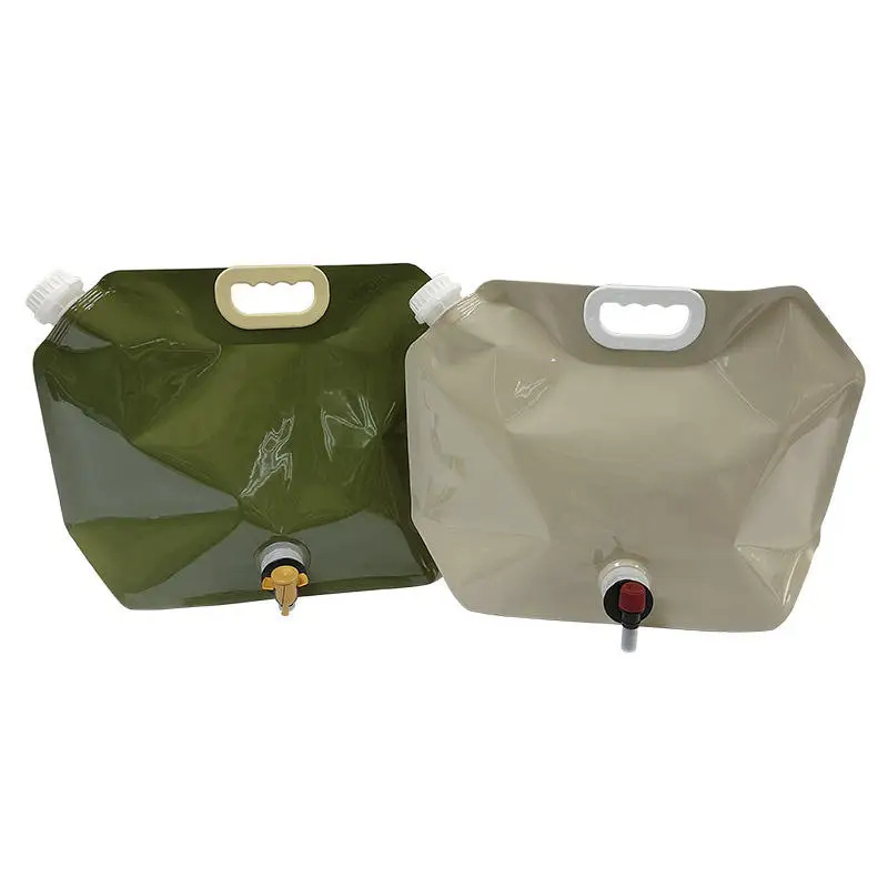 1L 2L 5L Collapsible Plastic Beer Beverages Storage Container Water Carrier Tank Spout Bag For Camping Hiking plastic water Bags