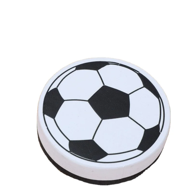 School stationary mini football whiteboard eraser magnetic felt whiteboard eraser EVA whiteboard eraser OEM customized