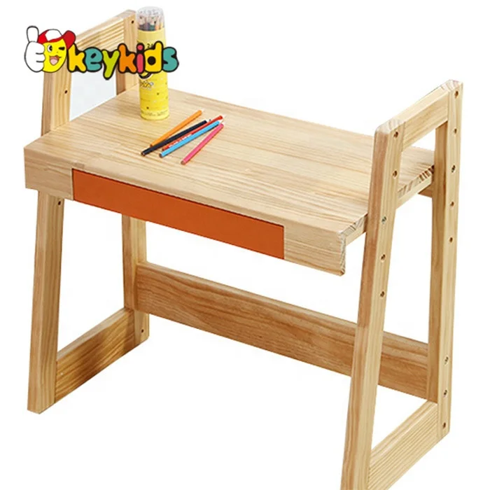 kids study table chair set, kids writing table and chair, school wooden table and chair for kids W08G157A
