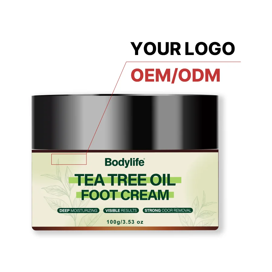 Private Label tea tree oil Foot Cream for Cracked Heels Hand and Foot Moisturizing Urea Cream
