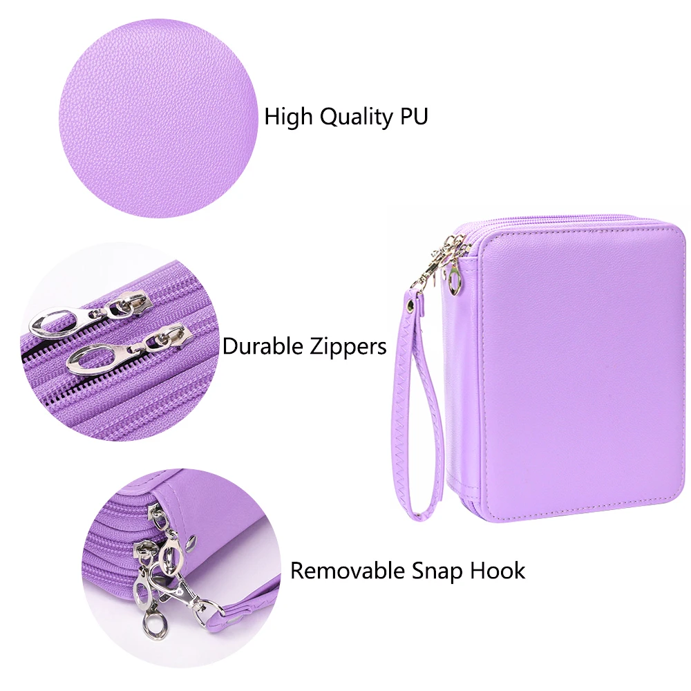 Цветной пенал, органайзер большой емкости для гелевых ручек и карандашей с несколькими отделениями