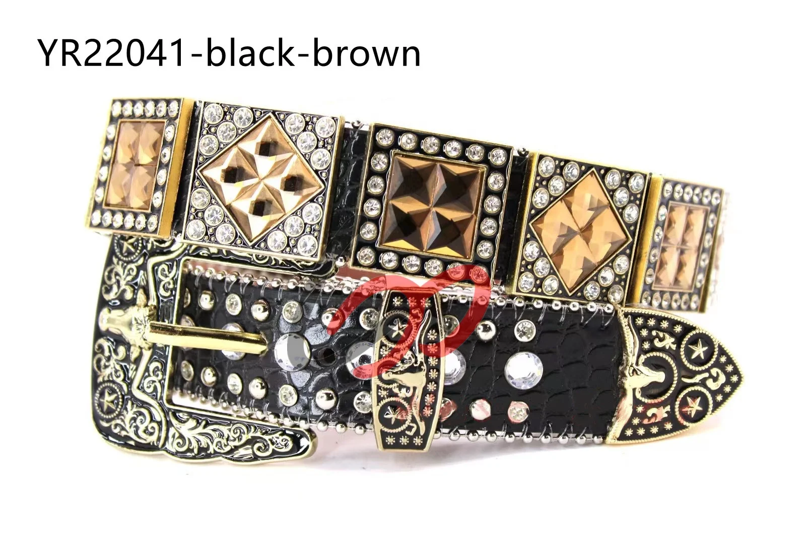 New Trend Bling Bling Rhinestone Belt Men Women Western Cowboy Cowgirl Crystal Studded Leather Diamond Belt For Jeans