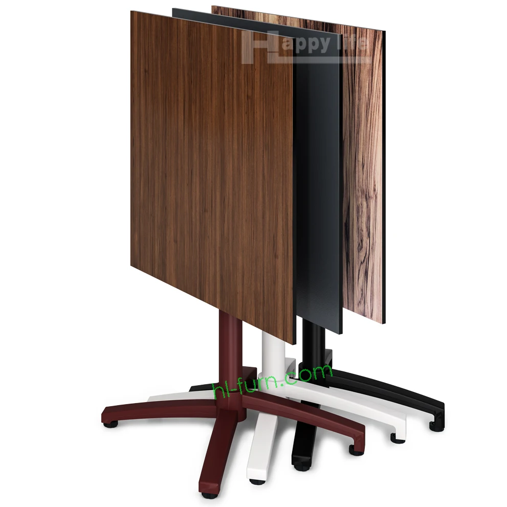 New design outside modern 10mm 12mm 14mm bistro outdoor hpl restaurant foldable table