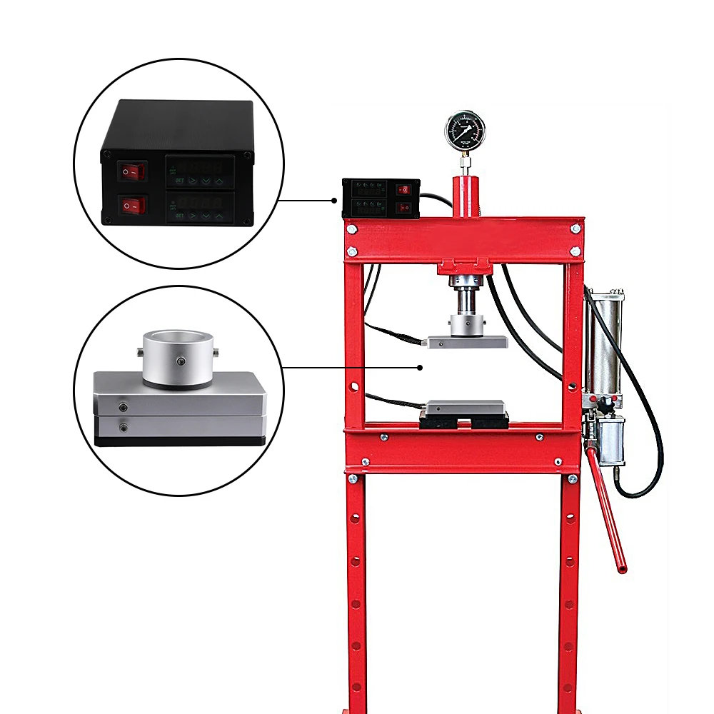 2020 новая канифольная пресс-пластина 20 тонн Сделай Сам двойной нагрев экстракция канифоль термопресс