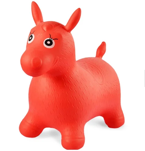 children inflatable toys baby horse PVC Inflatable jumping animal