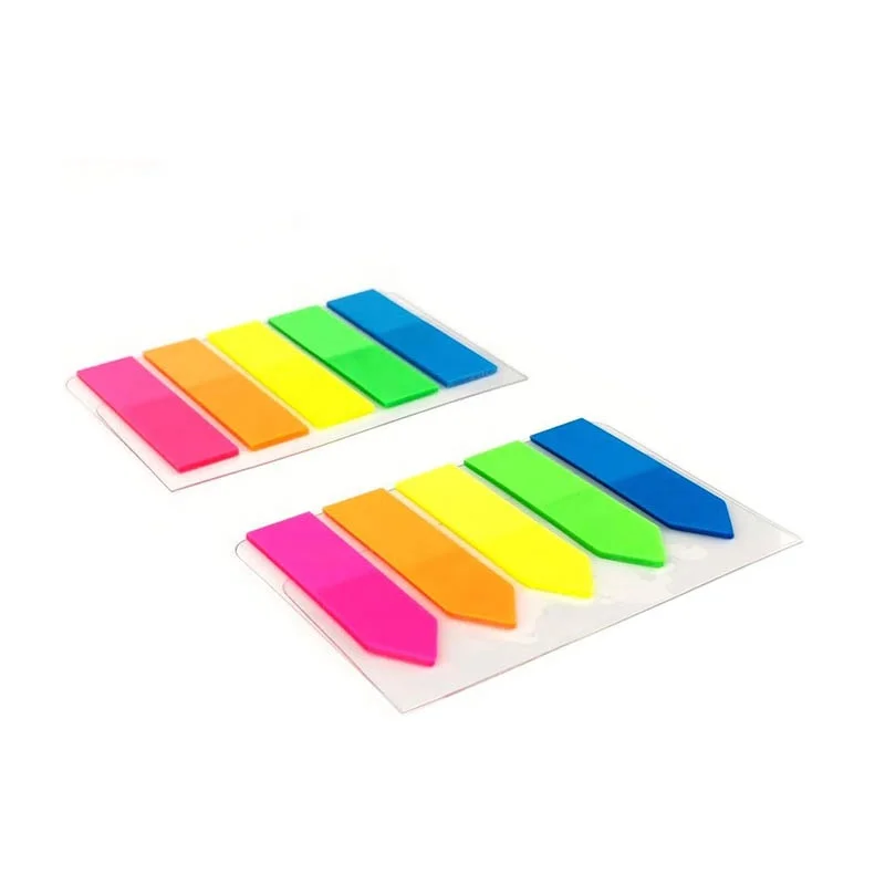 Good quality waterproof self-adhesive removable PET material plastic sticky notes for marking