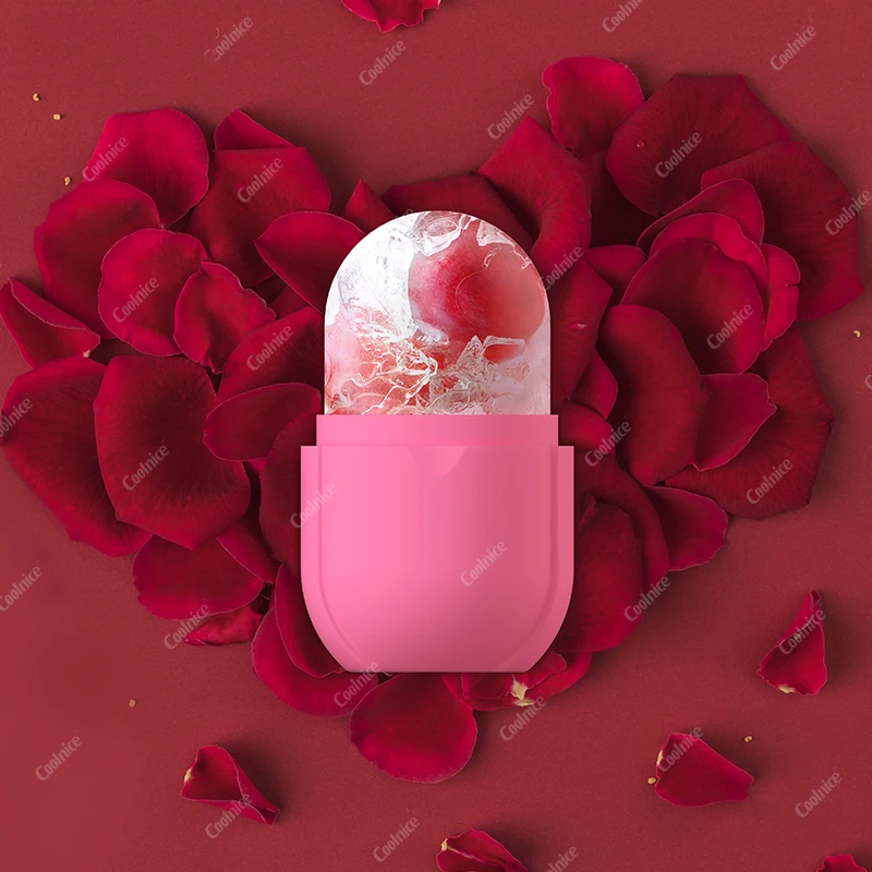 Lift And Tighten Skin Silicone Facial Massager Roller Freeze Ice Facial Roller Set