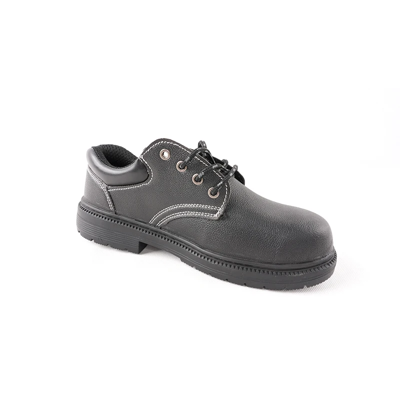 Baisheng Footwear Security Work Boots Steel Toe Cow Leather Non Slip Antistatic Factory Safety Shoes