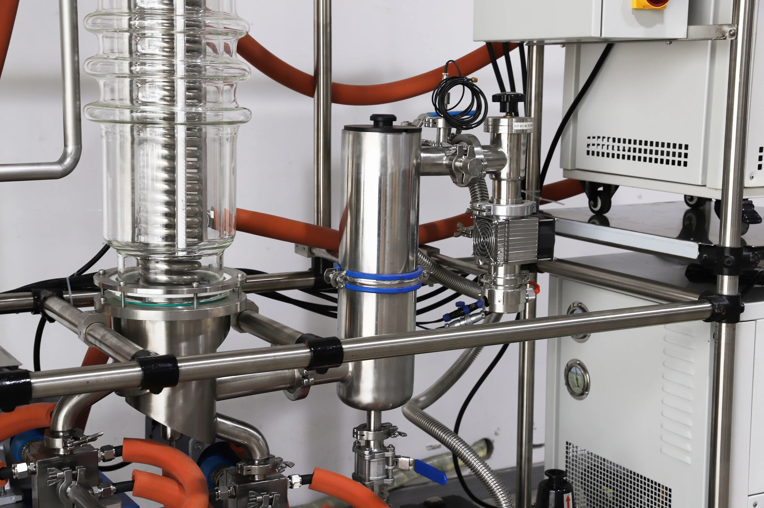 Lab1st wiped film cbd distillation evaporator oil system