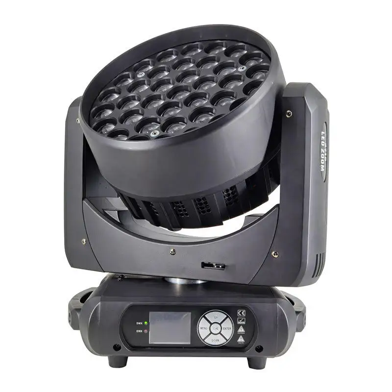Professional Dj disco night Club Stage Zoom 37X15w RGB 4in1 Led Beam Moving Head Wash Light