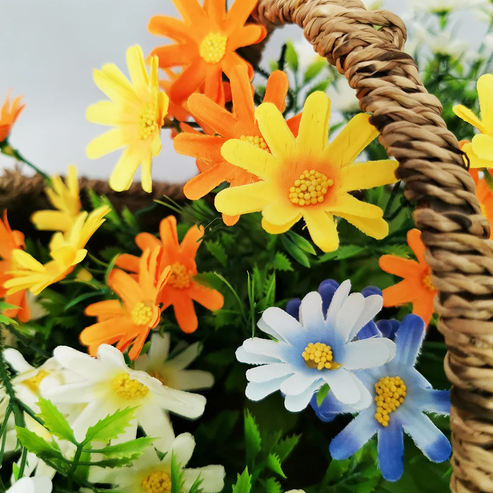 
daisy bouquet mini gerbera silk artificial flower home desktop decorative flowers 