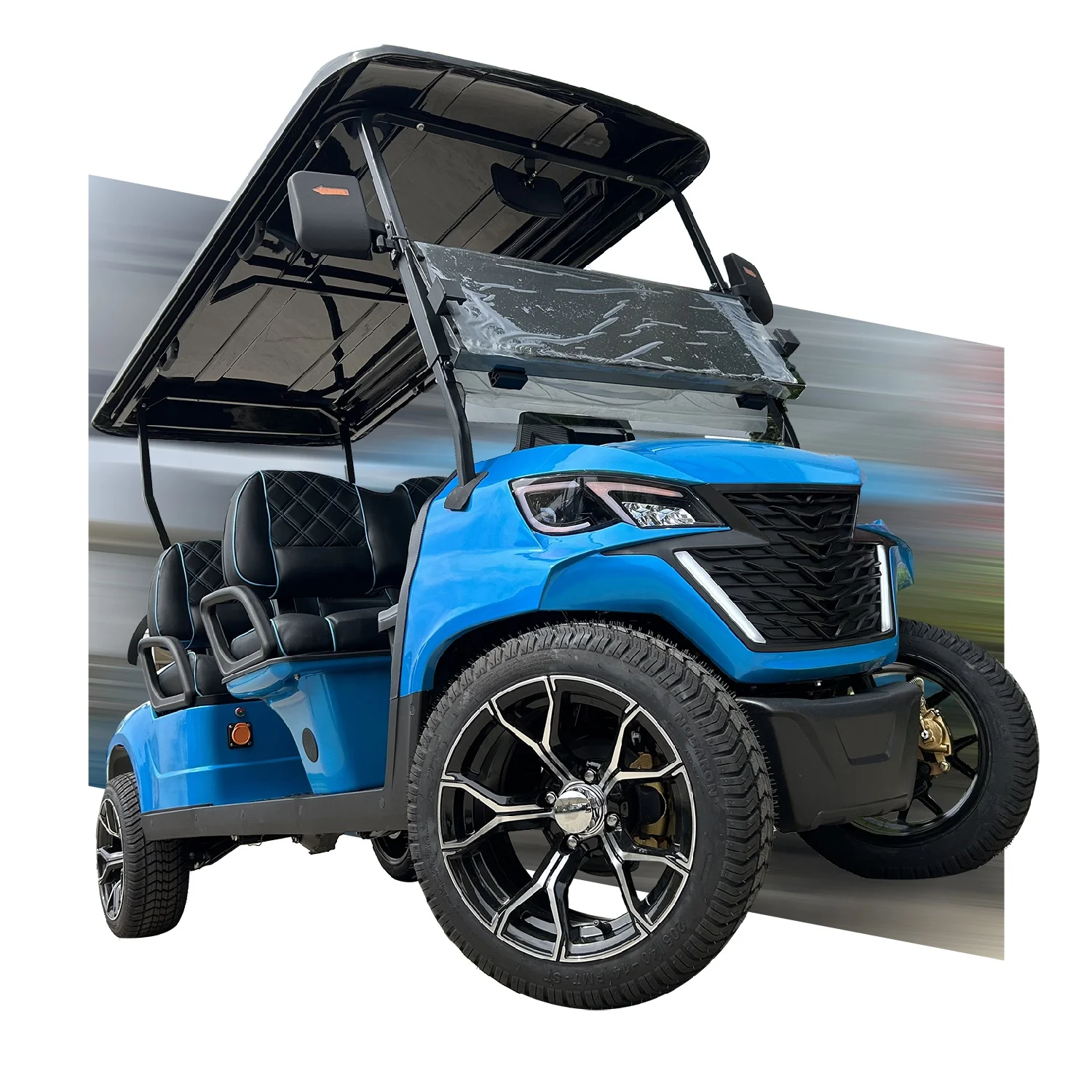 4 Wheel Unique Design 6 Person Road Legal Small Electric Golf Cart Manufacture Fast Type