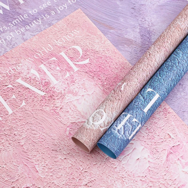 LUCIA Oil Painting Bouquet Wrapping Paper Gift Wrapping Paper Flower Wrapping Paper LF160701