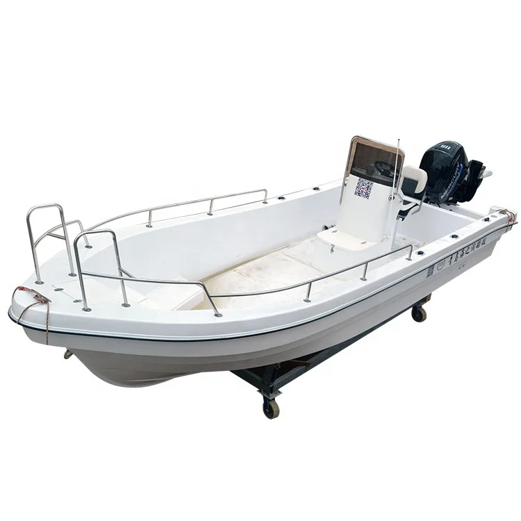 6,8 м рыболовная лодка из стекловолокна с двойным корпусом и большим палубом