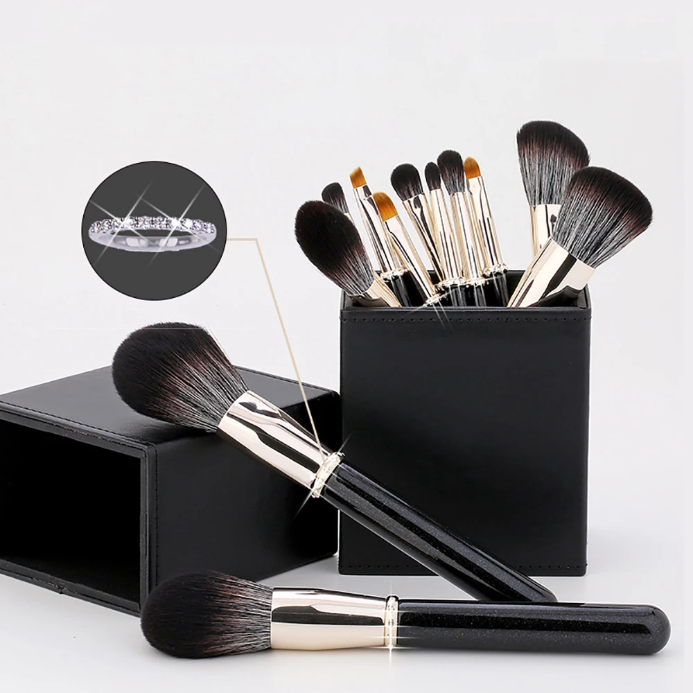 Makeup Brush Set 12 Pcs Premium Synthetic Foundation Concealer Powder Eye shadows Blush Makeup Brushes Cosmetic Brushes
