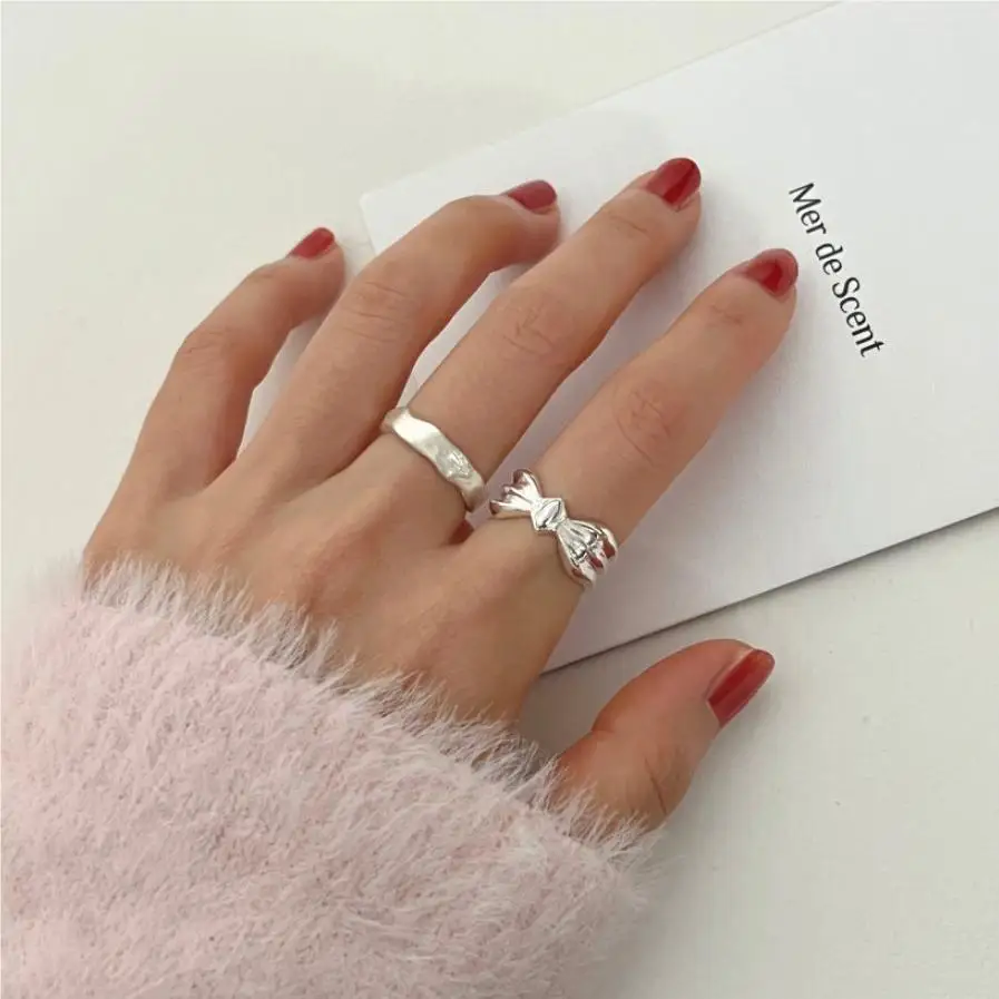 VIANRLA 925 Sterling Silver Ring 18K Gold Plated Minimalism Ring For Women Jewelry Gifts Wholesale