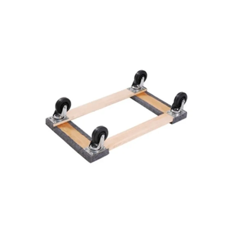 wood heavy duty rubber cover PVC capnot carpet furniture dolly cart