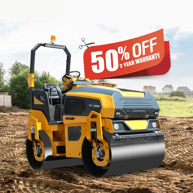 Free Shipping Euro 5 EPA Single/double Drum Vibrating Compactor Road Roller Asphalt Roller Road Construction Machinery Price