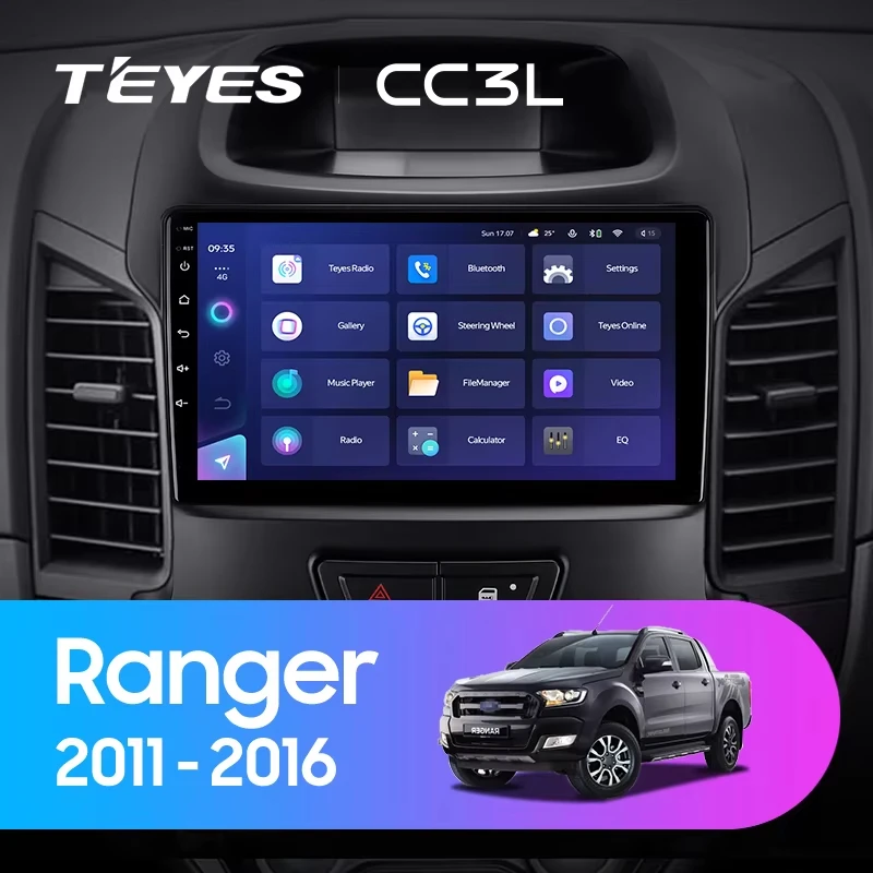 TEYES CC3L Wi-Fi для Ford Ranger 2011 - 2016 с правым рулем автомобильное радио мультимедийный видеоплеер Навигация стерео GPS Android