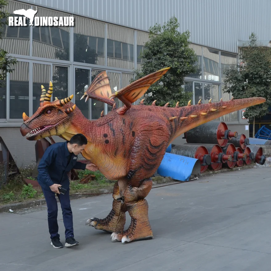 Life Size Realistic Dinosaur Animatronic Dragon Costume