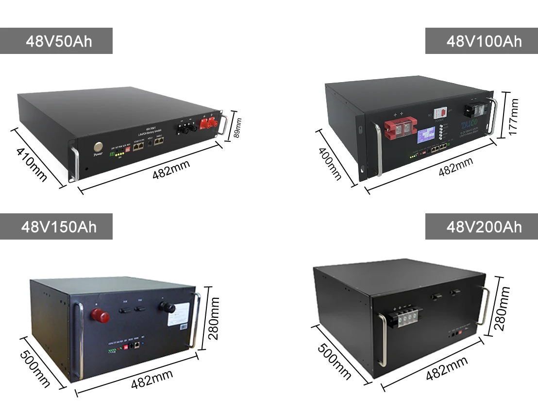 Литиевая батарея глубокого цикла Lifepo4 48 в 50 Ач 100 Ач домашняя солнечная батарея
