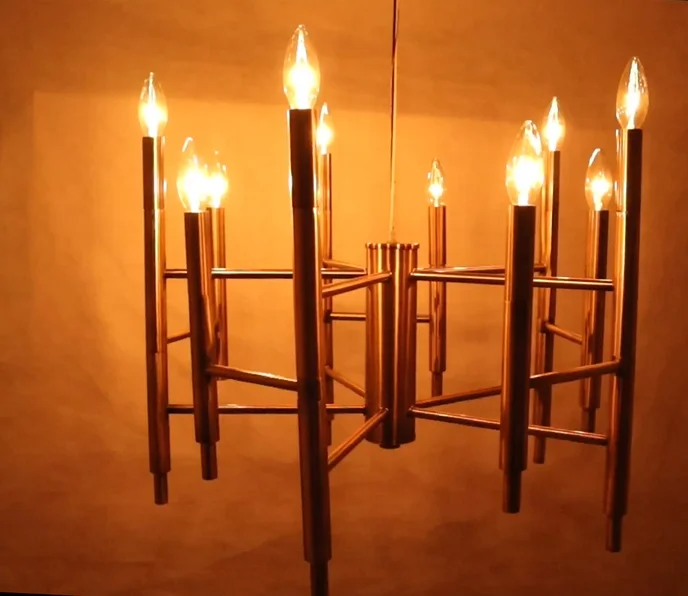 Indoor luxury chandelier lights Living room dining room headlights metal candle lights