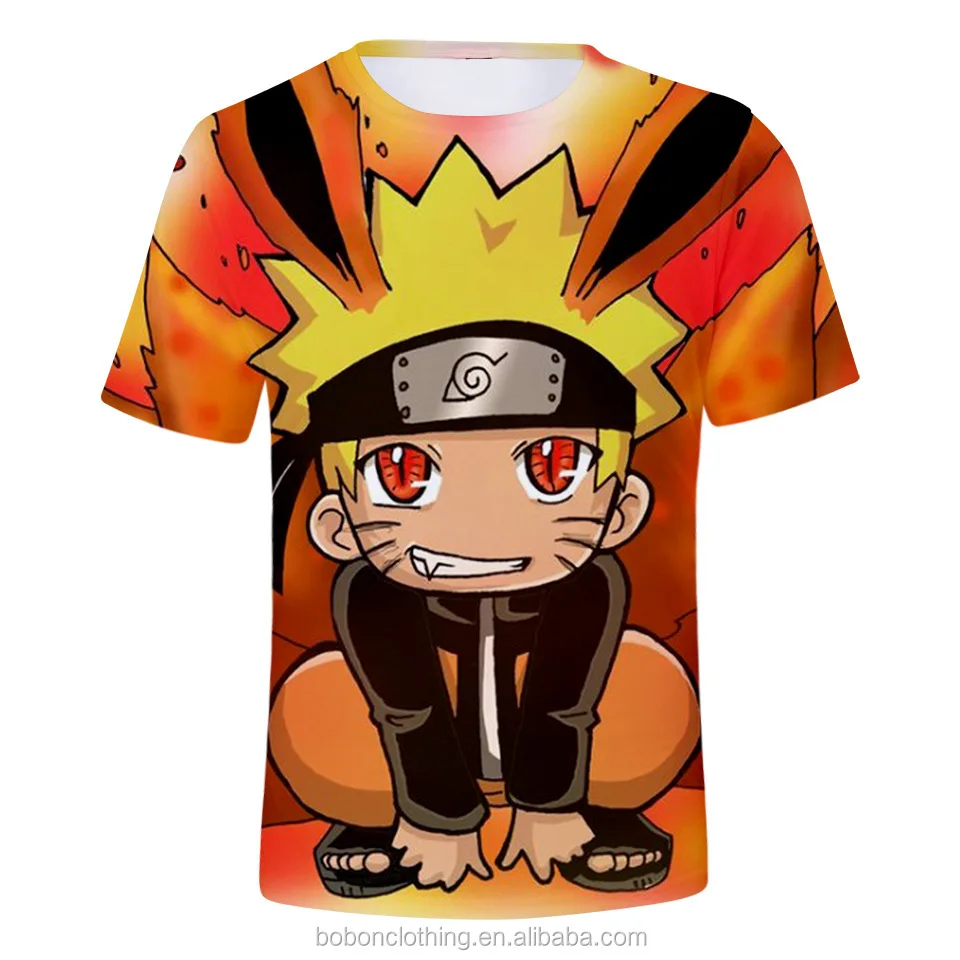 Wholesale New Design Japanese Anime Printed T Shirt 3d Digital Sublimation Printed T-shirt Plus Size 3d Shirts
