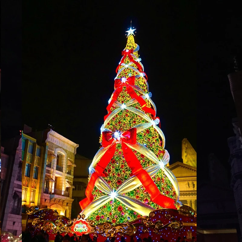 Morden luxury Handmade New Design 15ft 20ft 25ft 30ft Giant Christmas Tree for Outdoor Commercial Centers