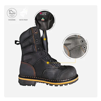 Vernesko Chemical Lab Anti-corrosion Pu Injection Outsole White Safety Shoes Slip Resistant Esd Work Shoes With Magic Tape