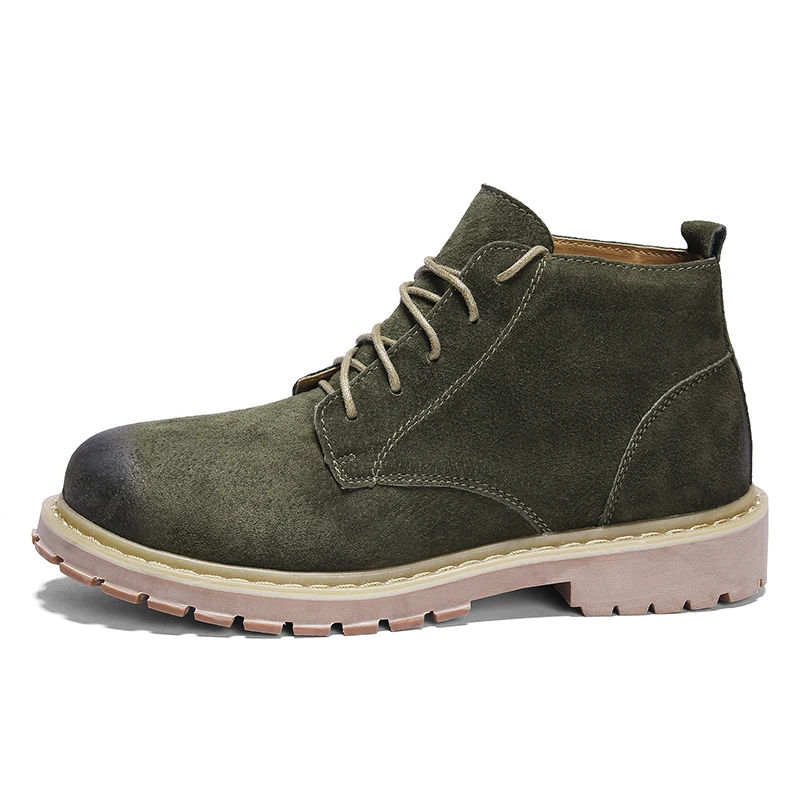 
Low Price Fashion Martim Men Retail Outdoor Man British Sneaker Pu Leather Hiking Short Boot for Man Casual Shoe 