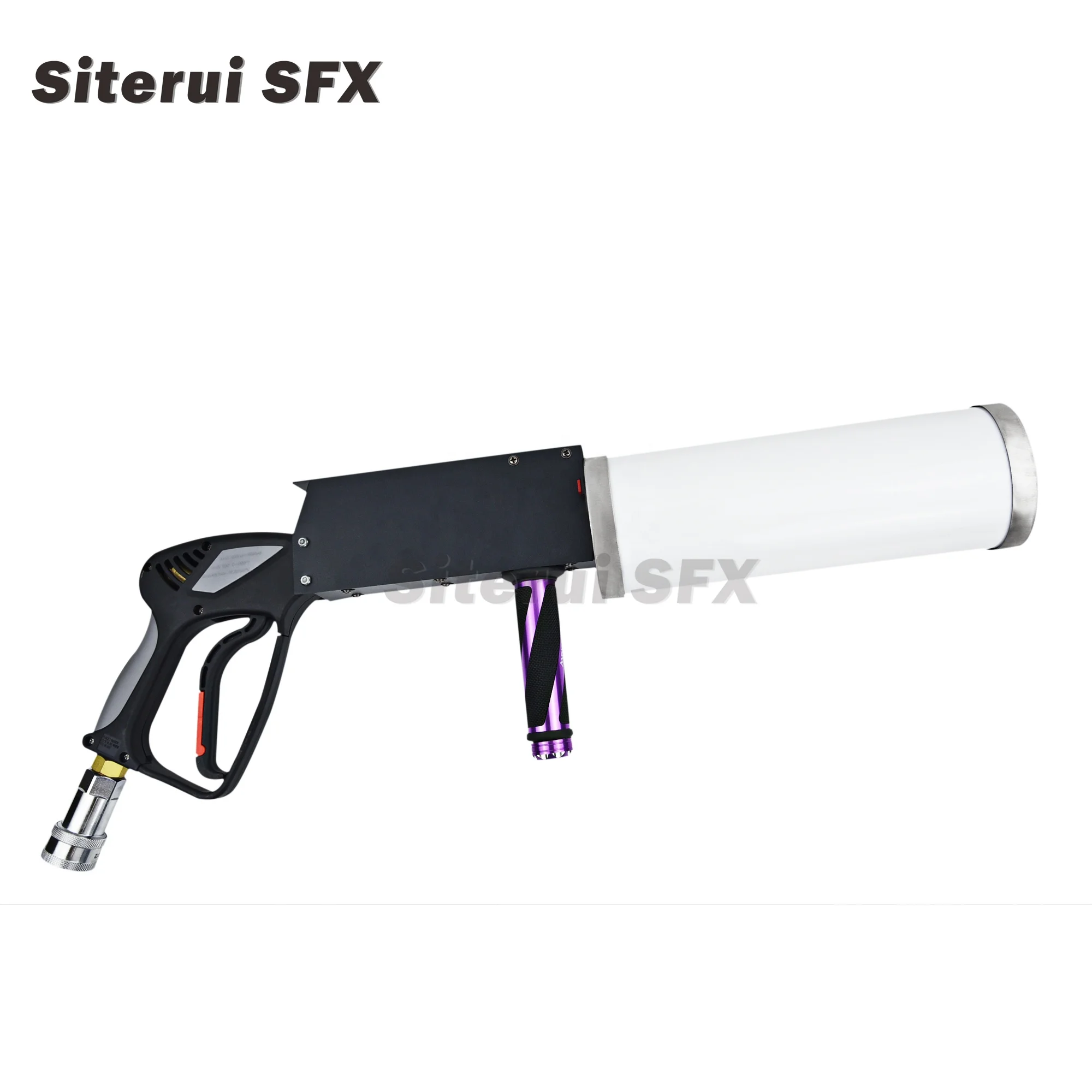 SITERUI SFX LED CO2  Pistol with 3 meter Hoses hand-held 20W stage effect DJ led Co2 Gun Cannon spray 6-7m