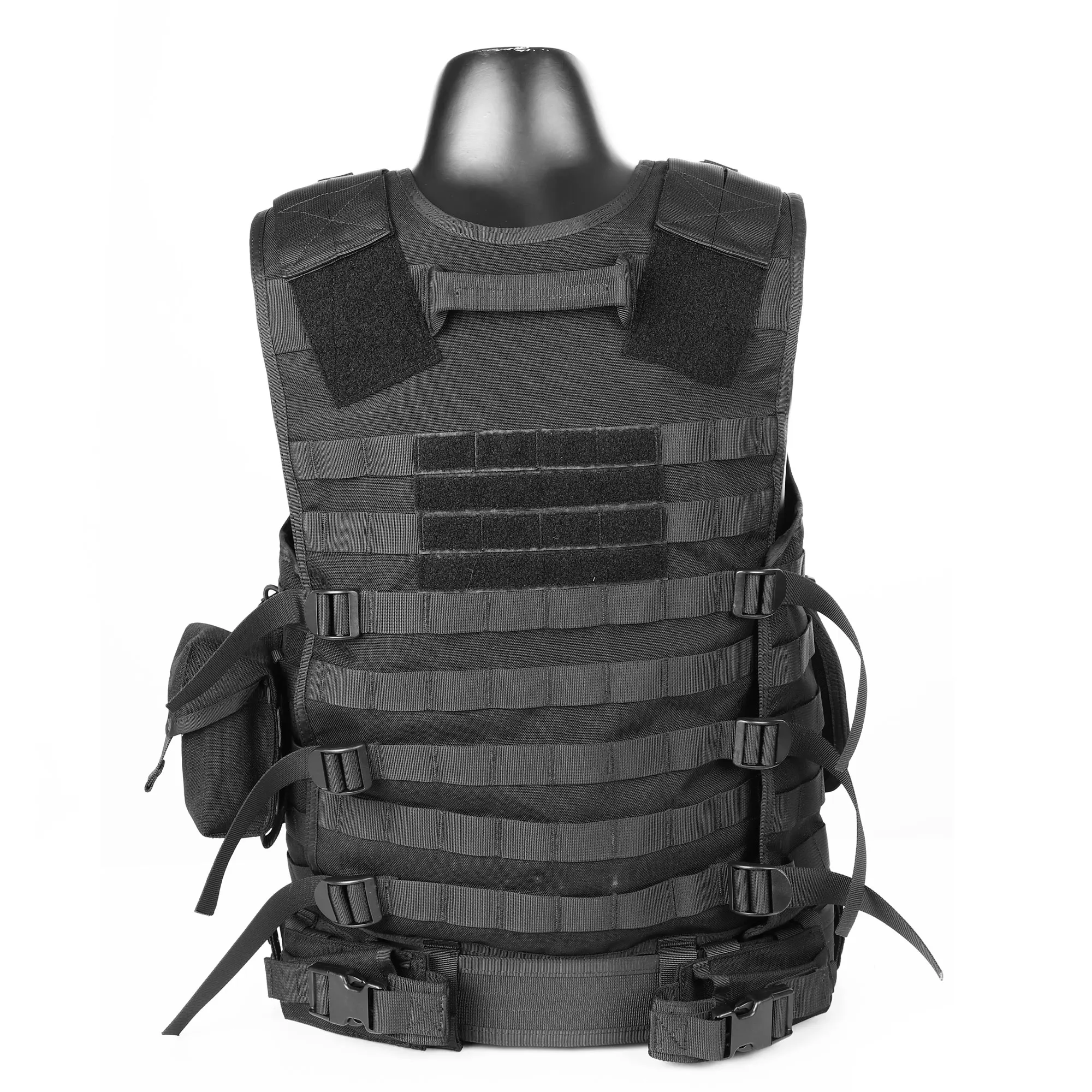 Tactical Gear Plate Carrier with Triple Linkage Pouch Adjustable Modularity Quick Release 1000D nylon Tactical Vest