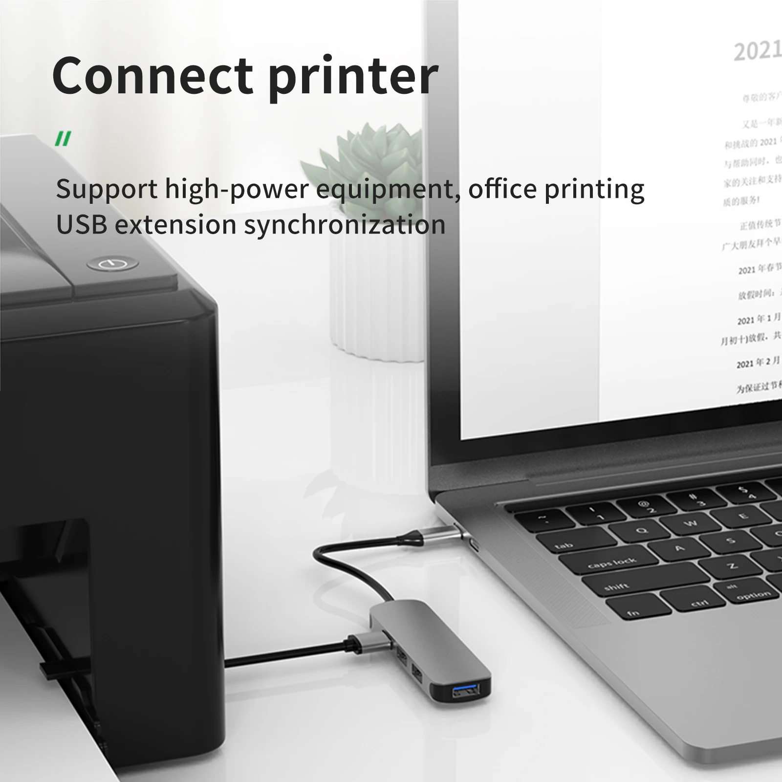 Док-станция с 4 портами usb Type-C на USB3.0 * 4